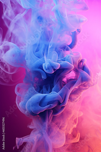 Pink Blue & Purple Colorful Smoke Background, Wallpaper