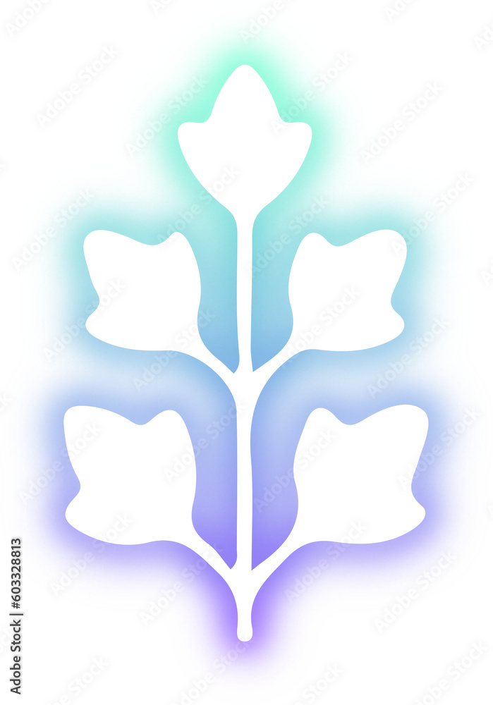 Fototapeta premium Set of Plant neon