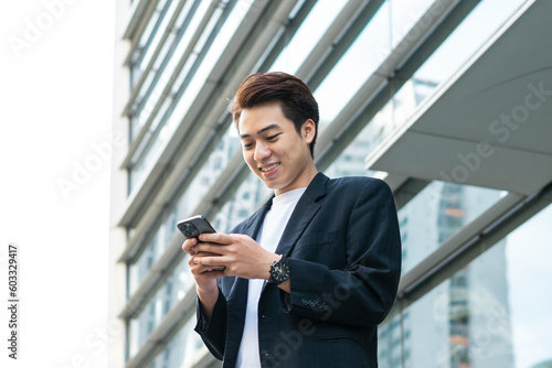 portrait of young asian businessman man