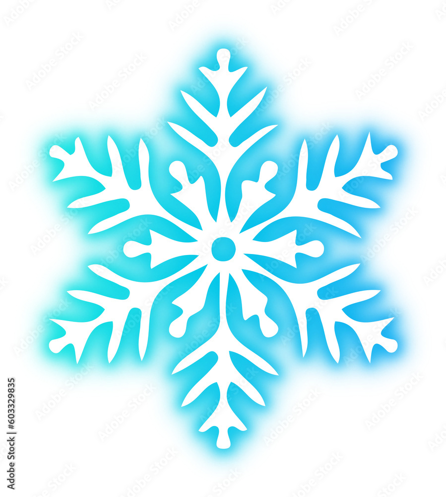 Collection of snowflake neon Collection of snowflake neon