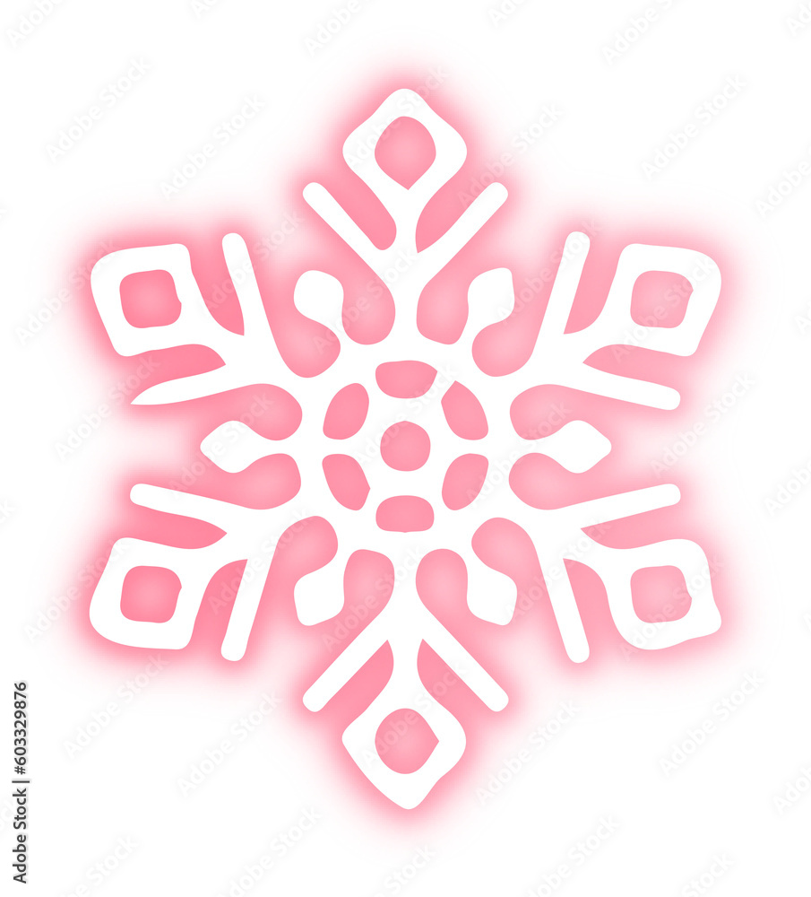 Collection of snowflake neon Collection of snowflake neon