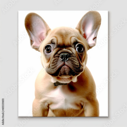 AI generated Frenchie portrait © Florian