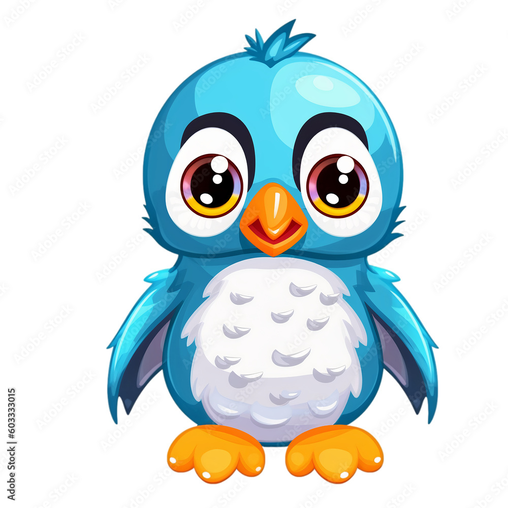 Obraz premium Watercolor Penguin Png Transparent Ai generative