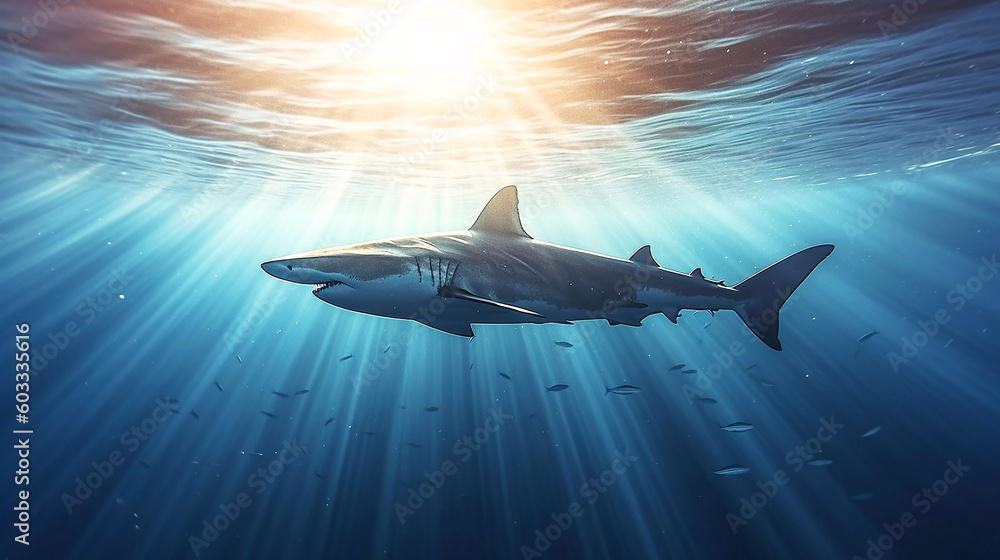 sharks swimming underwater between the ocean floor and water surface, underwater paradise and coral reef wildlife nature,
a tropical fish on a coral reef, shark swimming in ocean ,Generative AI
sharks swimming underwater between the ocean floor and water surface, underwater paradise and coral reef wildlife nature,
a tropical fish on a coral reef, shark swimming in ocean ,Generative AI