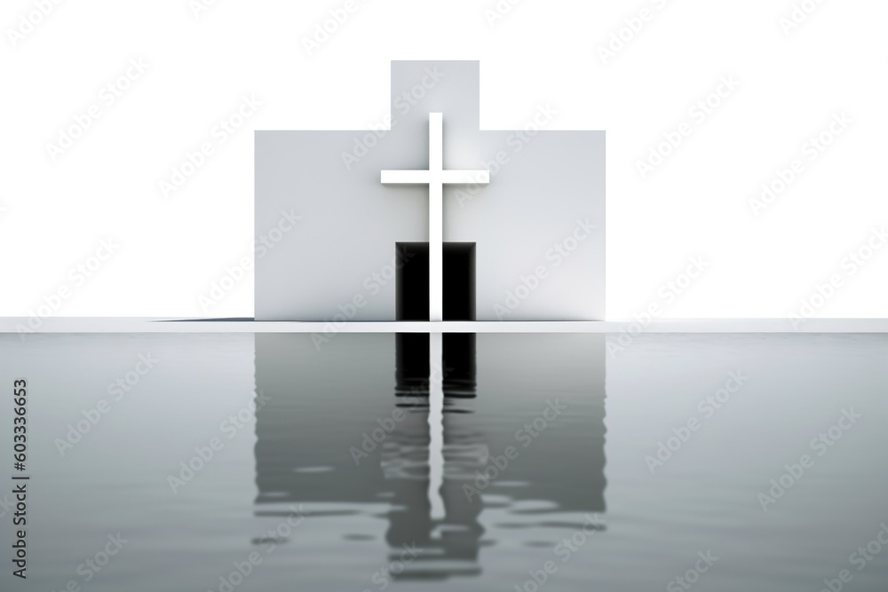 Obraz premium modernist Christian cross design