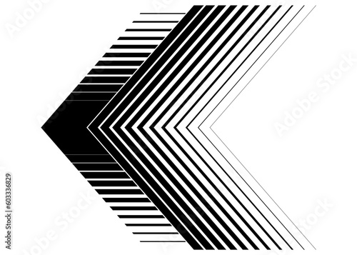Vector black arrow on a white background.
Striped pattern. Design element. Vector background