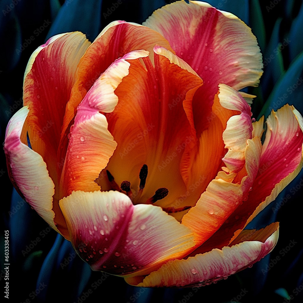AI generated Macro Flower AI generated Macro Flower