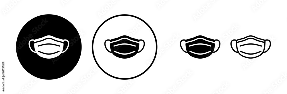 Face mask icon vector. medical Face Mask icon.