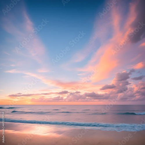 Fantastic, fabulous landscape. Sunset on the seashore.  © Olya Fedorova