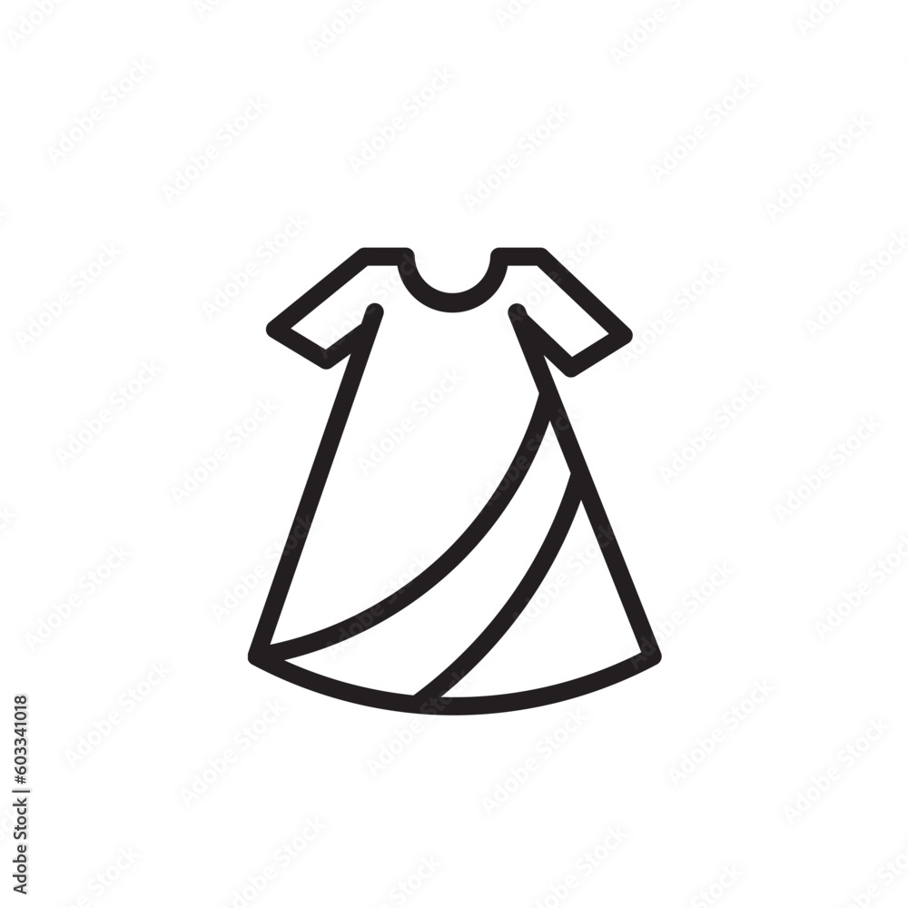 Clothes Dress Girl Outline Icon Clothes Dress Girl Outline Icon