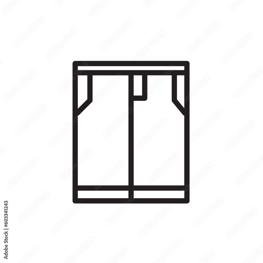 Long Pant Trousers Outline Icon Long Pant Trousers Outline Icon