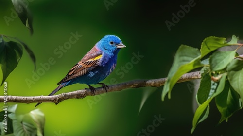 indigo bunting and its natural environment © Yash