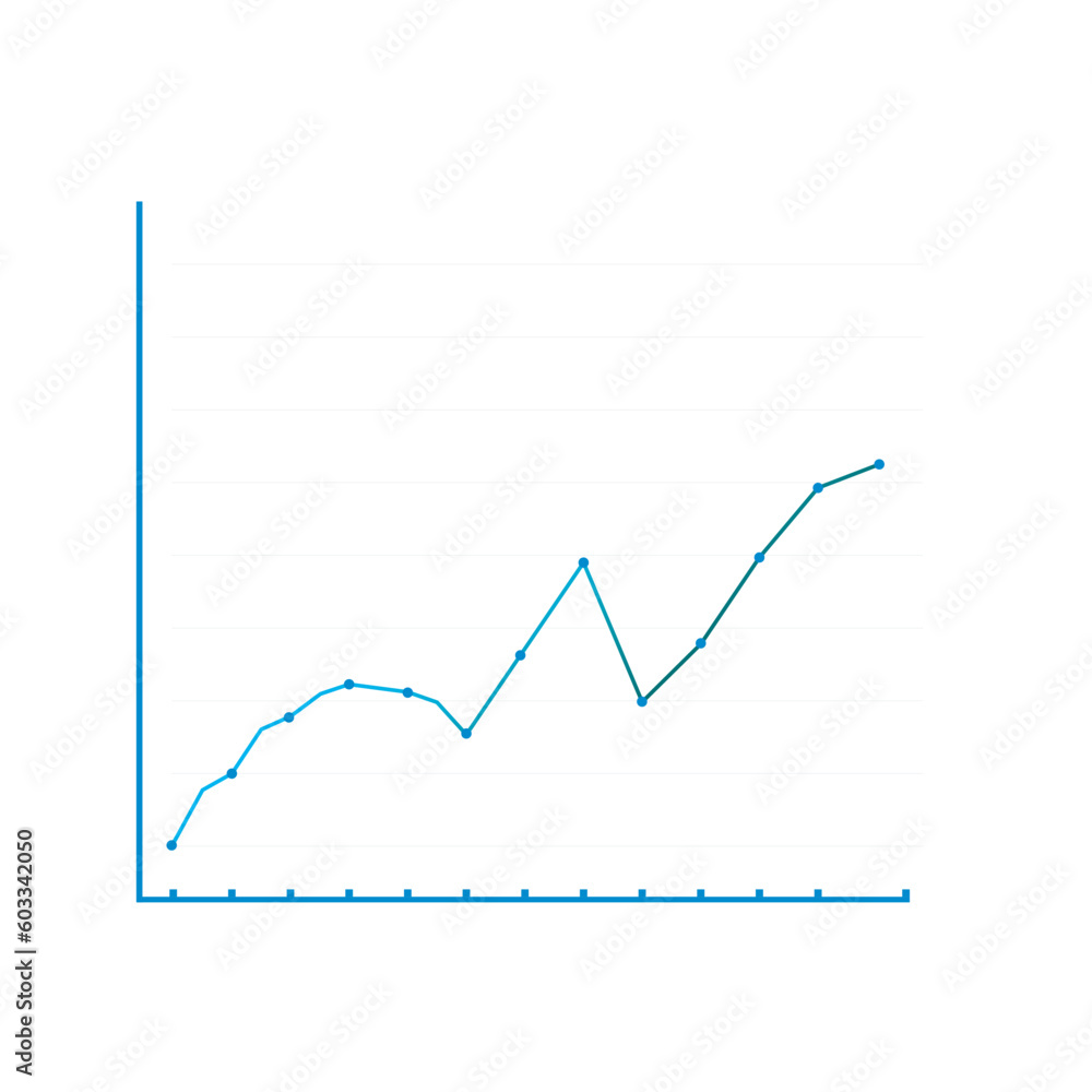 business graph with arrow business graph with arrow