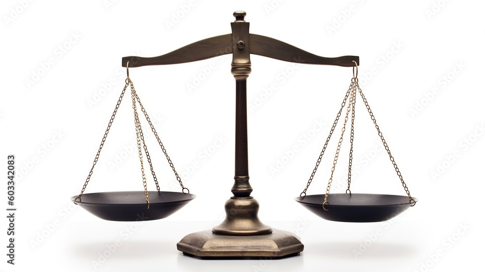 balance scale isolated on a white background balance scale isolated on a white background