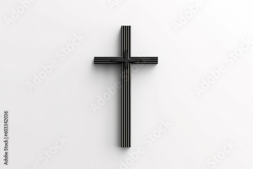 minimalist cross design on simple background 