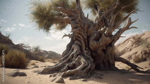 Twisted Tree in the Desert