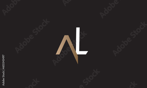 AL, LA , A , L, Abstract Letters Logo Monogram	
