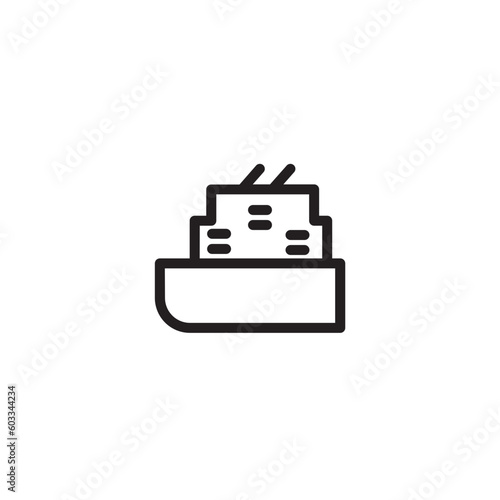 Liner People Refugee Outline Icon