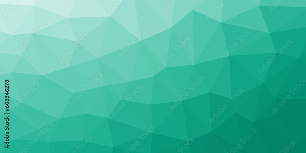 Fototapeta premium abstract triangles green background. vector illustration.