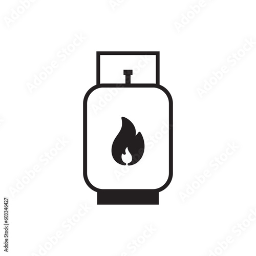 LPG icon vector logo design template flat style