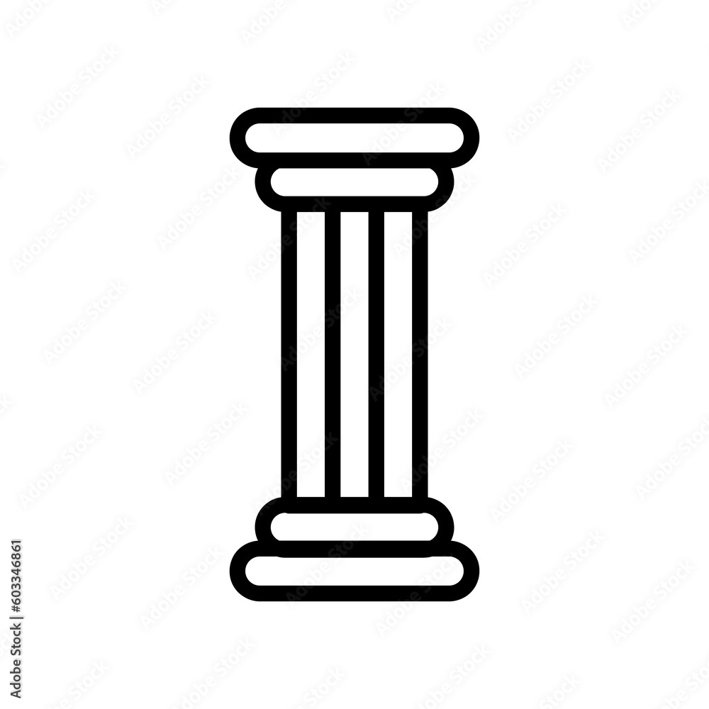 Pillar Logo Template vector illustration icon design on white background..eps Pillar Logo Template vector illustration icon design on white background..eps