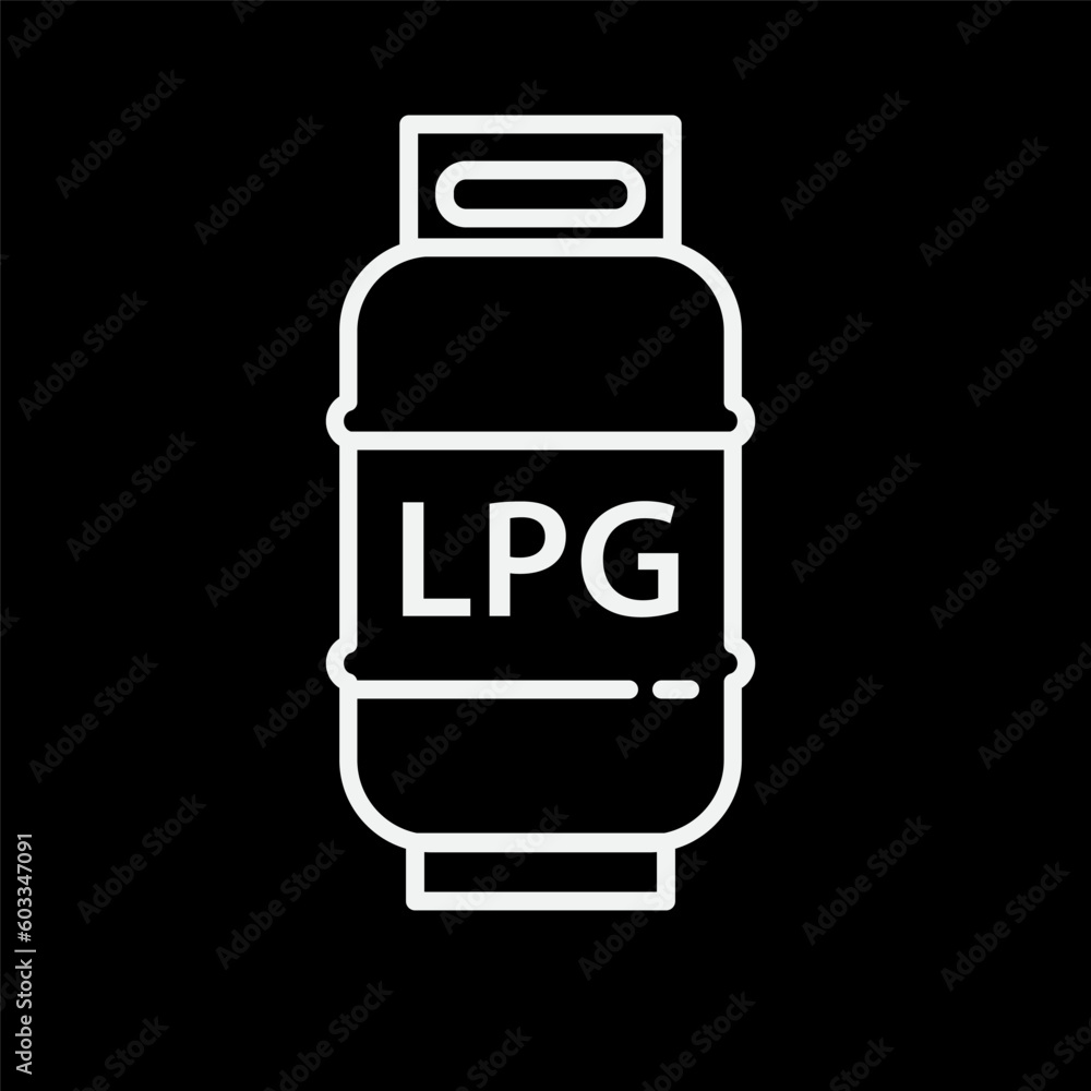 LPG icon vector logo design template flat style LPG icon vector logo design template flat style