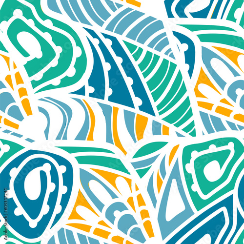 Seamless pattern with a simple abstract drawing.