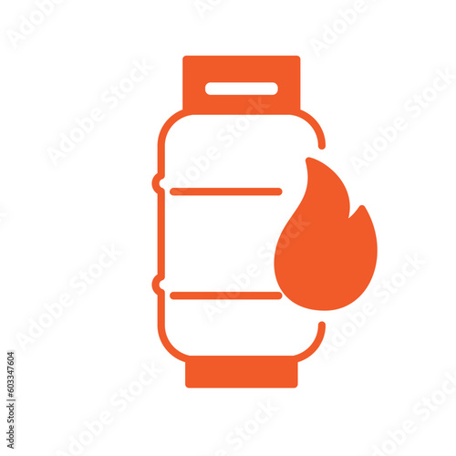 LPG icon vector logo design template flat style