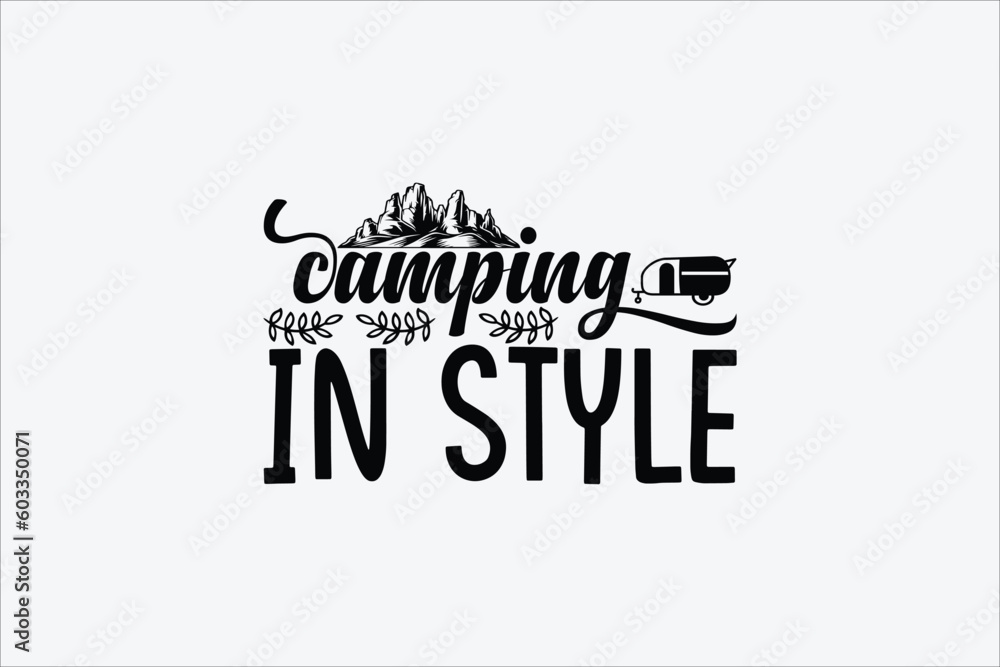 Fototapeta premium camping in style