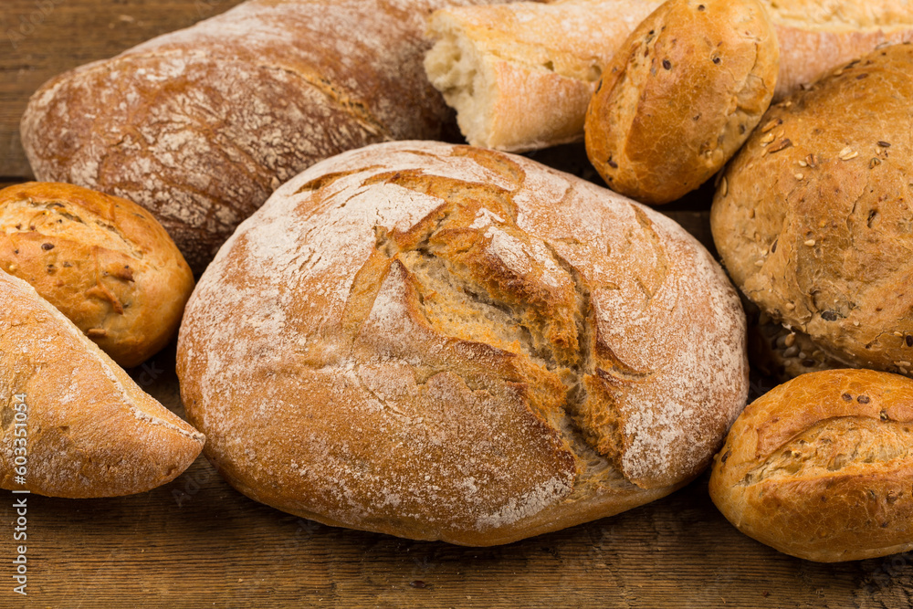 Close-up of traditional bread
