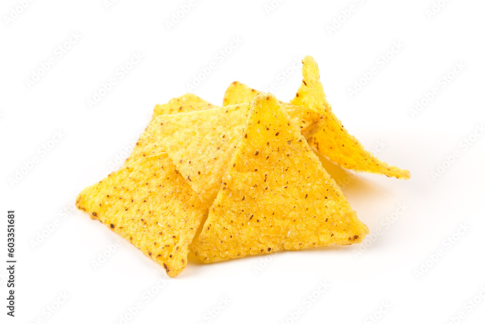 Fototapeta premium Salted corn snack nachos chips