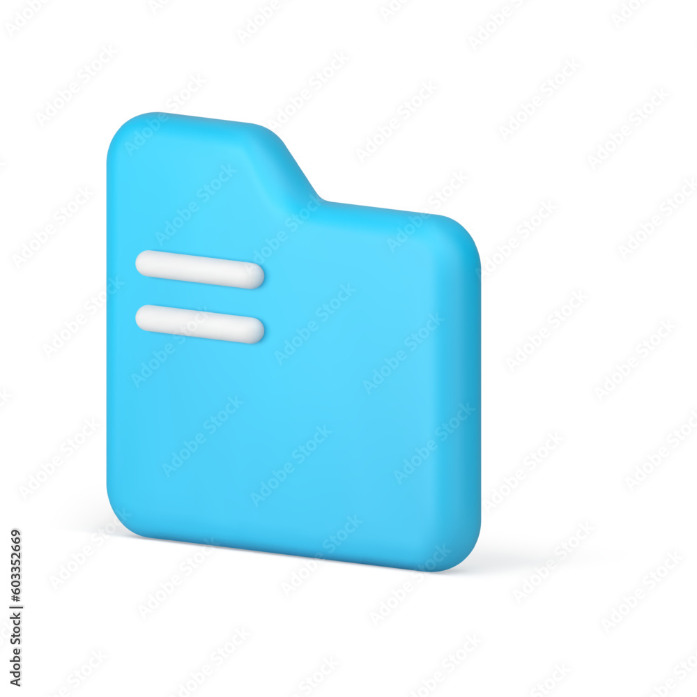 Folder digital information archive data storage database directory isometric 3d icon vector Folder digital information archive data storage database directory isometric 3d icon vector
