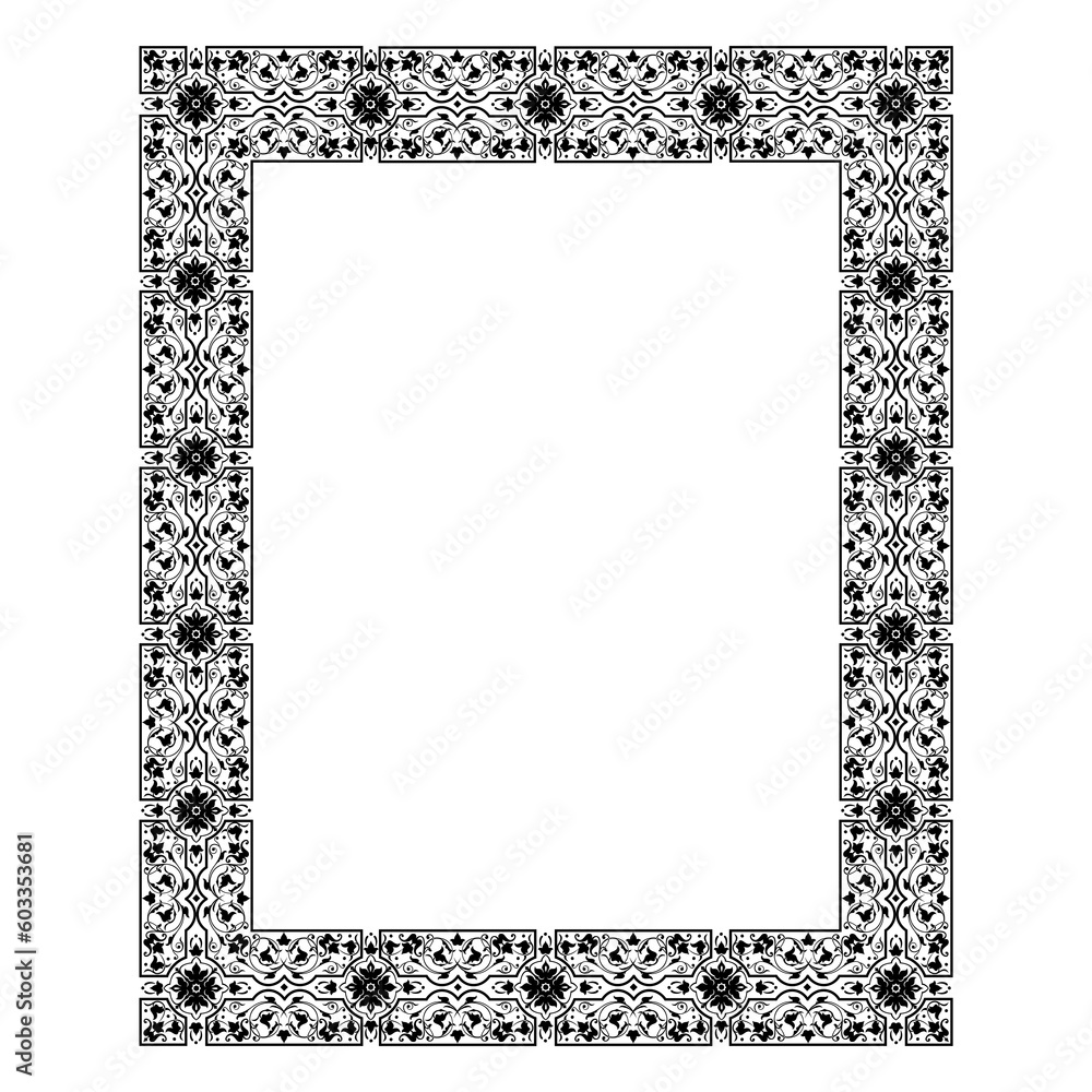 classic ornate frame for invitations, banners, and flyers