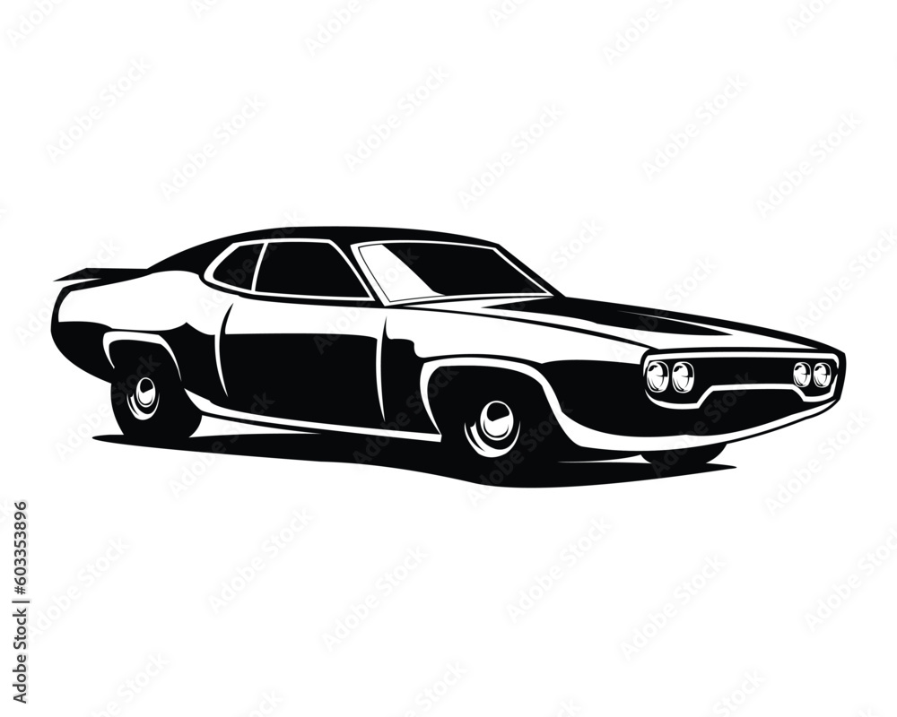 1971 gtx plymouth car logo - vector illustration, emblem design on a white background