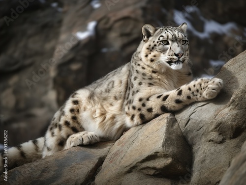 The Elusive Appearance of the Snow Leopard in Mountains