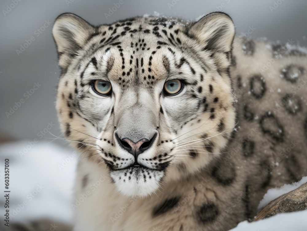 The Solitude of the Snow Leopard in the Himalayas The Solitude of the Snow Leopard in the Himalayas