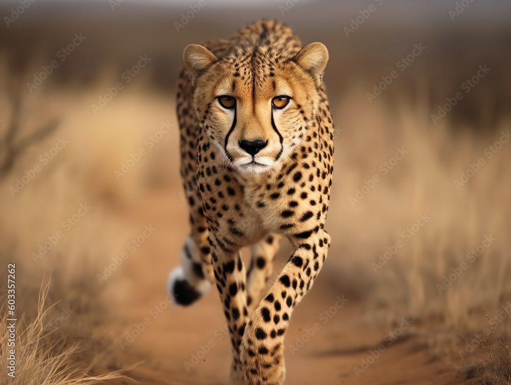 The Agile Sprint of the Cheetah in Savannah The Agile Sprint of the Cheetah in Savannah