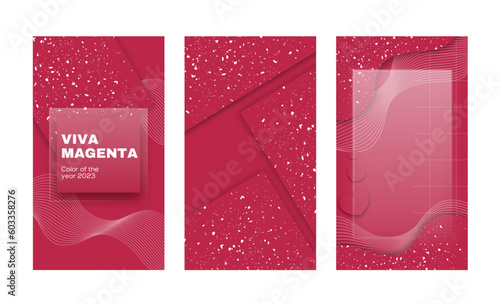 Viva Magenta social media story template
