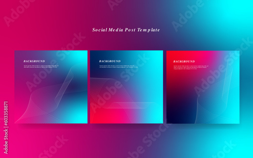 Vibrant Gradient Social Media Post Template