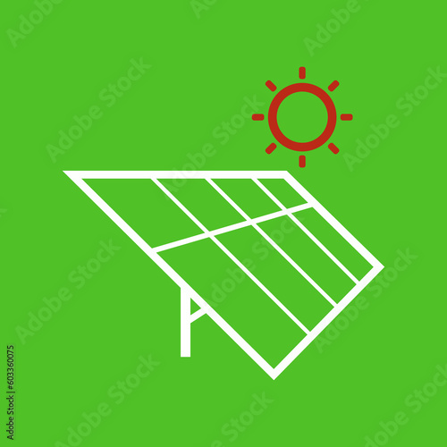 solar energy icon vector design