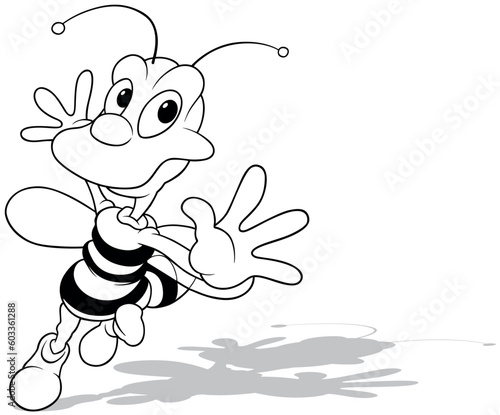 Drawing of a Smiling Dancin...