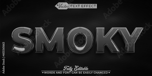 Smoky Color Vector Editable Text Effect Template