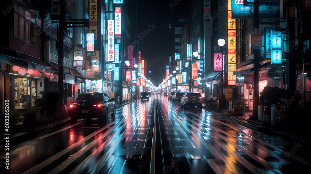 Fototapeta premium traffic at night