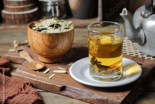 Medication senna dry tea leaf