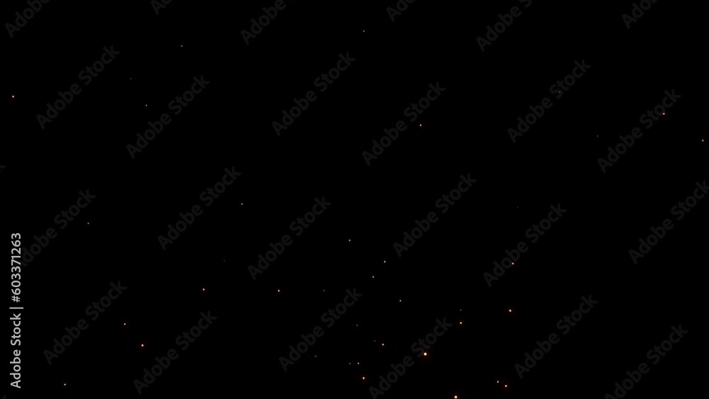 Fire sparks rising up with black background chroma key can be used for overlay for your project and intro. 4K 3D loop animation of fiery orange glowing flying ember burning ash particles. Fire sparks rising up with black background chroma key can be used for overlay for your project and intro. 4K 3D loop animation of fiery orange glowing flying ember burning ash particles.