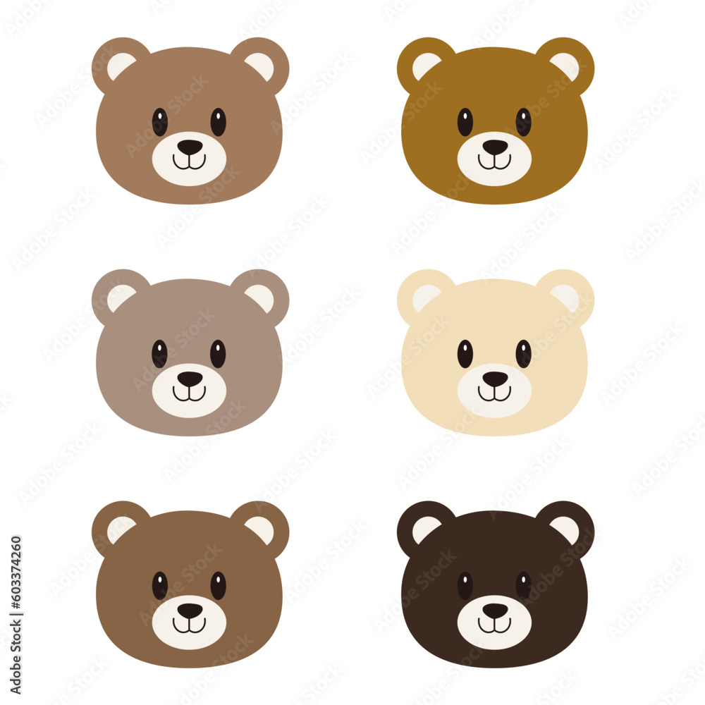Brown bear character design Brown bear character design