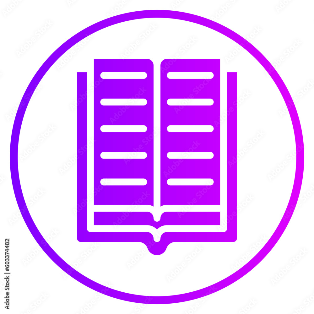 open book gradient icon open book gradient icon