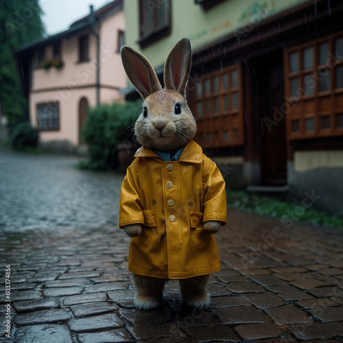 rabbit in the old town. Generative AI