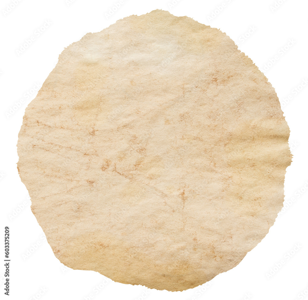 isolated photo of old blank grunge paper circle banner isolated photo of old blank grunge paper circle banner