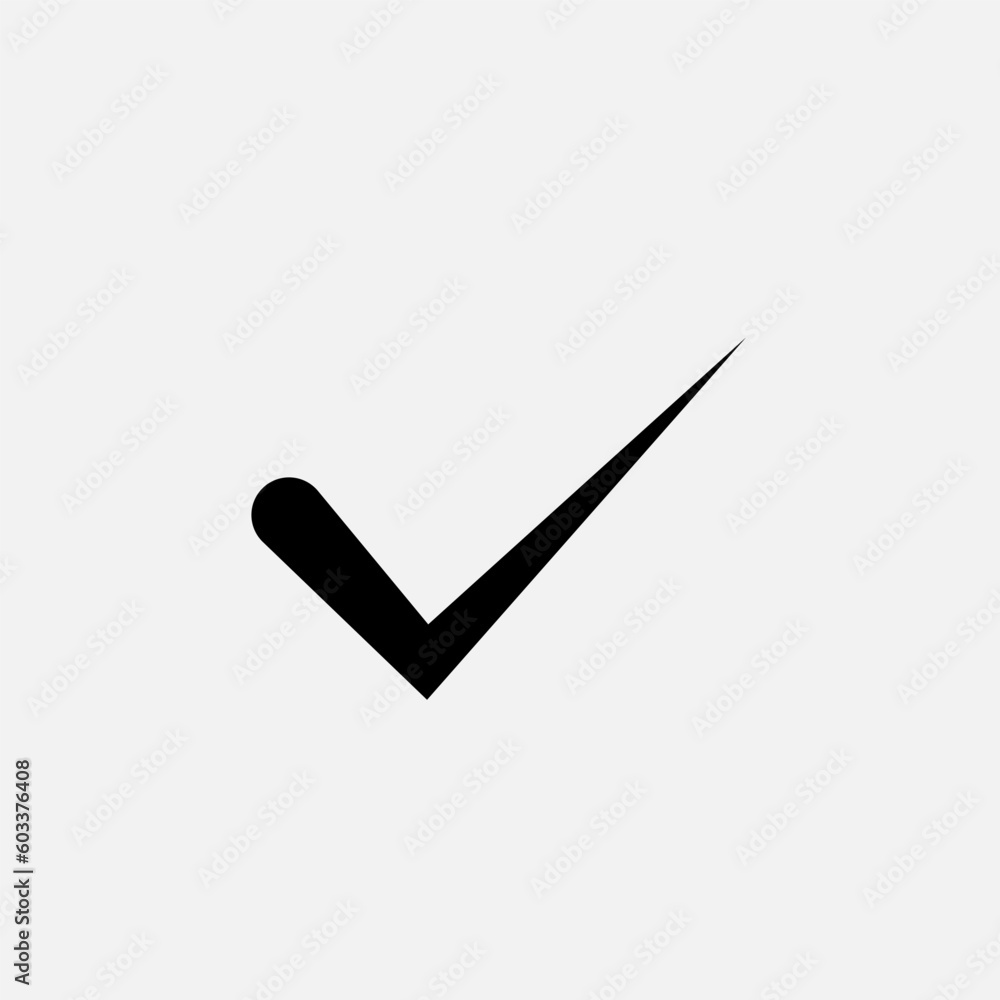 Check mark Icon. Approve, Confirm Symbol for Design, Presentation, Website or Apps Elements - Vector. Check mark Icon. Approve, Confirm Symbol for Design, Presentation, Website or Apps Elements - Vector.